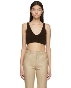 Nanushka Bouclé Zosia Compact Bra - Black