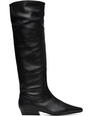 STAUD Wally Flat Boots - Black