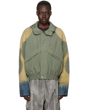 Acne Studios Khaki Windbreaker Bomber Jacket - Green