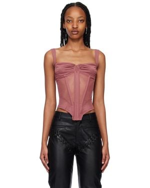 Miaou Pink Deville Tank Top - Black