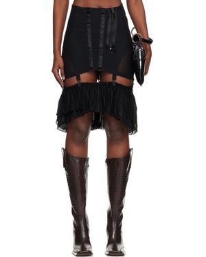 KNWLS Uma Girdle Midi Skirt - Black
