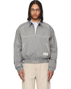 WOOYOUNGMI Wool Poly Banding Jacket - Grey