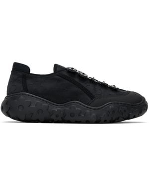 【関税込み】Cecilie Bahnsen ブラック Alina スニーカー ALINA | SNEAKER EMBROIDERED SATIN BLACK