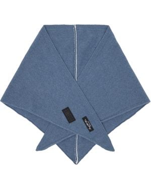 MM6 by Maison Margiela ブルー ウールブレンド ストール