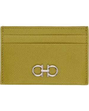 Ferragamo Gancini Card Holder - Green