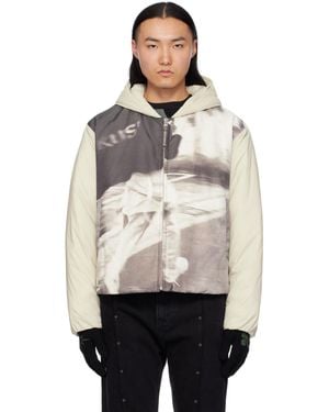 Kusikohc Off- & Padded Printed Jacket - Black