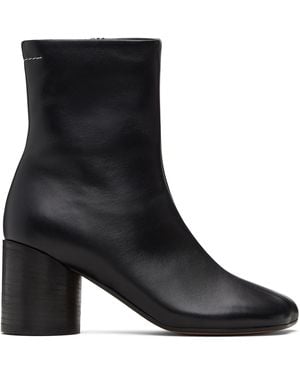 MM6 by Maison Margiela Anatomic Ankle Boots - Black