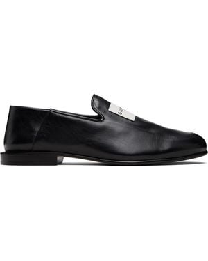 Givenchy Label Loafers - Black
