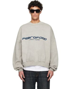 Fear Of God Holiday Heavy Fleece Cropped Relaxed Sweatshirt - White