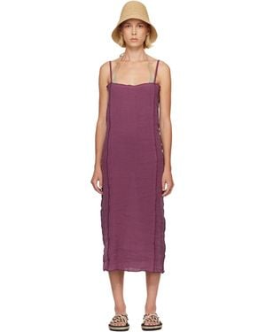 Baserange Shok Slip Midi Dress - Purple