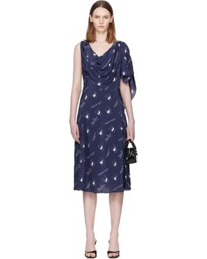 Sandy Liang Sonata Midi Dress - Blue
