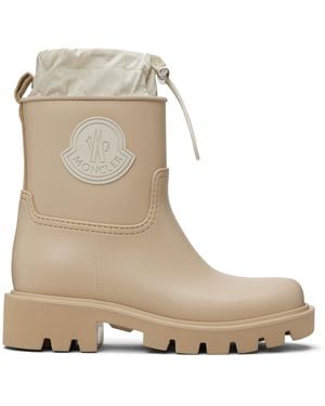 Moncler Kickstream Rain Boots - Natural