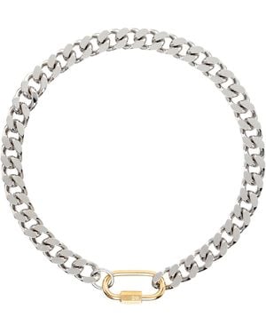 In Gold We Trust Curb Chain Necklace - Metallic