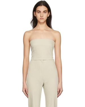 Paris Georgia Basics Taupe Audrey Tank Top - Natural