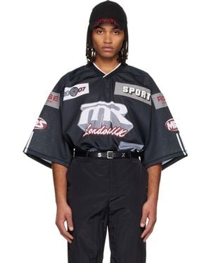 Martine Rose Oversized Hockey T-Shirt - Black