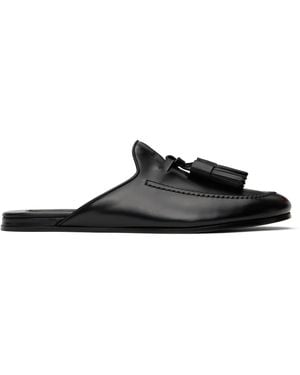 Givenchy Leather Slippers - Black
