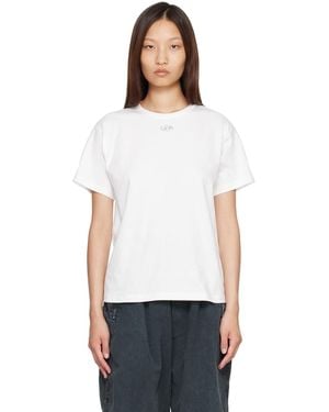 DIESEL Metallic Oval D Cotton T-Shirt - White