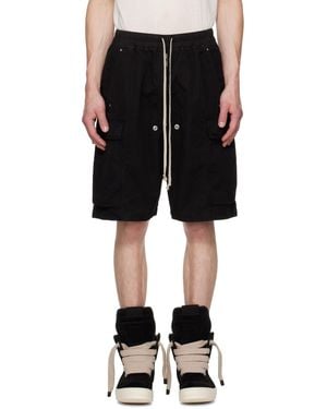 Rick Owens Tower Cargobela Shorts - Black
