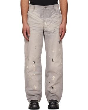 ALEXANDER DIGENOVA Underground Painter Trousers - Natural
