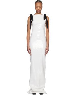 Monot Bows Sequins Maxi Dress - Black