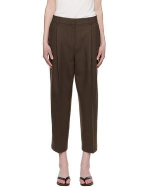 TOTEME Pleated Straight Trousers - Black