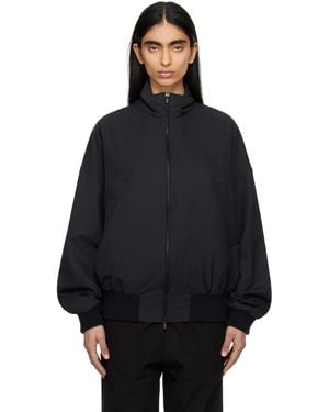 Fear Of God Wool High Neck Track Jacket - Black