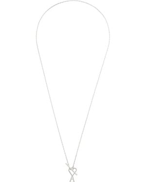 Ami Paris Ami De Coeur Chain Necklace - Metallic
