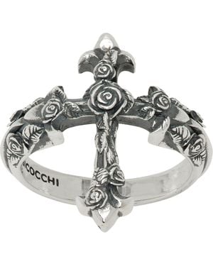 Emanuele Bicocchi Rose Cross Ring - Metallic