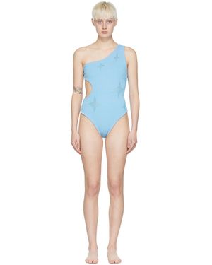 Chet Lo Maillot De Bain Une Pièce Twilight Bleu Exclusif À Ssense - Noir