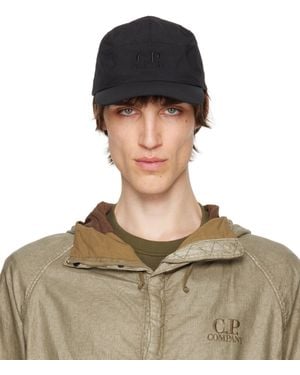 C.P. Company Plain Paper Touch Logo Cap - Green