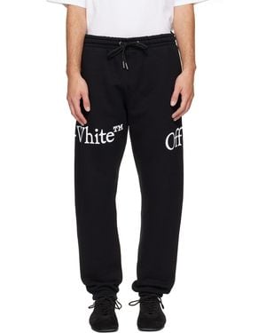 Off-White c/o Virgil Abloh Bookish Scarf Cuffed Sweatpants - Black