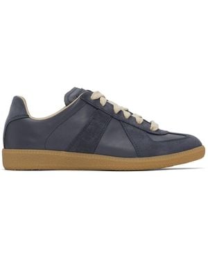 Maison Margiela Navy Replica Trainers - Blue
