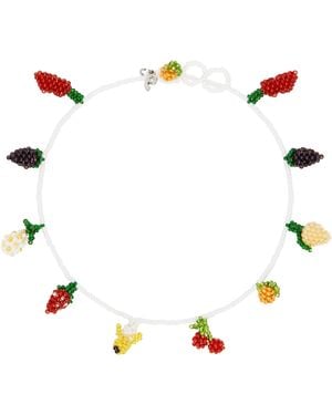 Pura Utz ホワイト Fruit Salad ネックレス