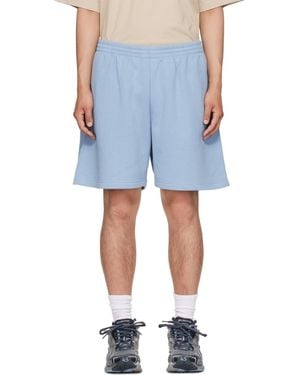 Balenciaga Embroidered Shorts - Blue