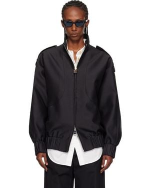 KHAITE Sigi Bomber Jacket - Black