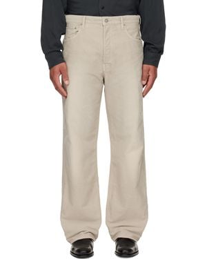Visvim Fluxus 01 Wide G.Cords Trousers - White