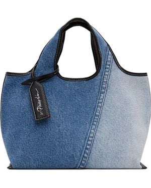 3.1 Phillip Lim Denim Mini Market Tote - Blue