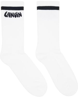Lanvin Cotton Socks - White