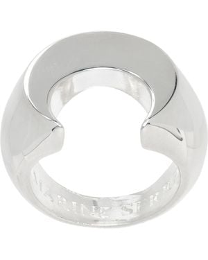 Marine Serre Moon Ring - White