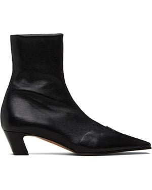 KHAITE Nevada Stretch Low Boots - Black