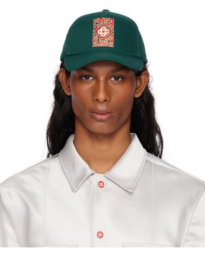 CASABLANCA Gothic Logo Cap - White
