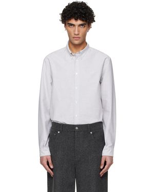 A.P.C. Khaki Greg Shirt - White