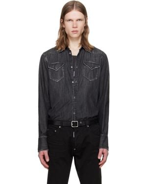 DSquared² Western Denim Shirt - Black