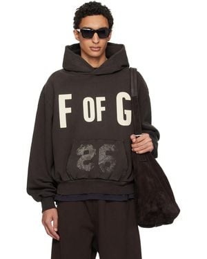 Fear Of God 'F Of G' Classic Half Raglan Hoodie - Black