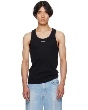 Mugler Logo Tank Top - Black