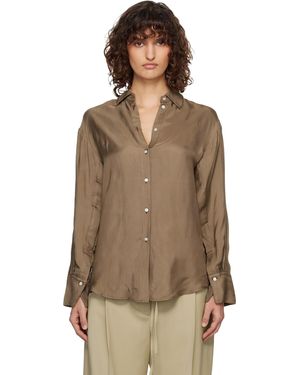 Rohe Relaxed Shaped Shirt - Brown