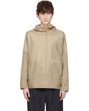 Document Nylon Hooded Shirting Jacket - Natural
