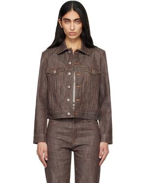 A.P.C. Blouson Dion Brun En Denim - Marron