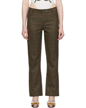 LAURA ANDRASCHKO 'So 2010' Tweed Skinny Pants - Multicolour