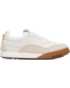 Givenchy Baskets Yard Blanches En Cuir À Logos